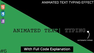 Stream Animated Typewriter Effect | JavaScript Tutorial Online