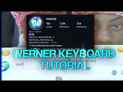 Werner like keyboard intro tutorial Alight Motion 📲🤳