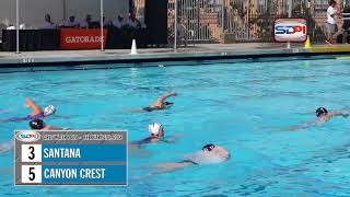 San Diego Girls Water Polo Highlights: Canyon Crest Academy vs Santana