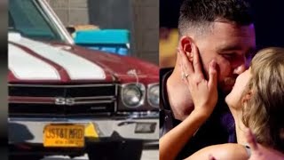 Taylor & Travis Kelce&rsquo;s Vintage Car Leaving Wedding Ceremony WAS THE ONE FROM THEIR FIRST DATE