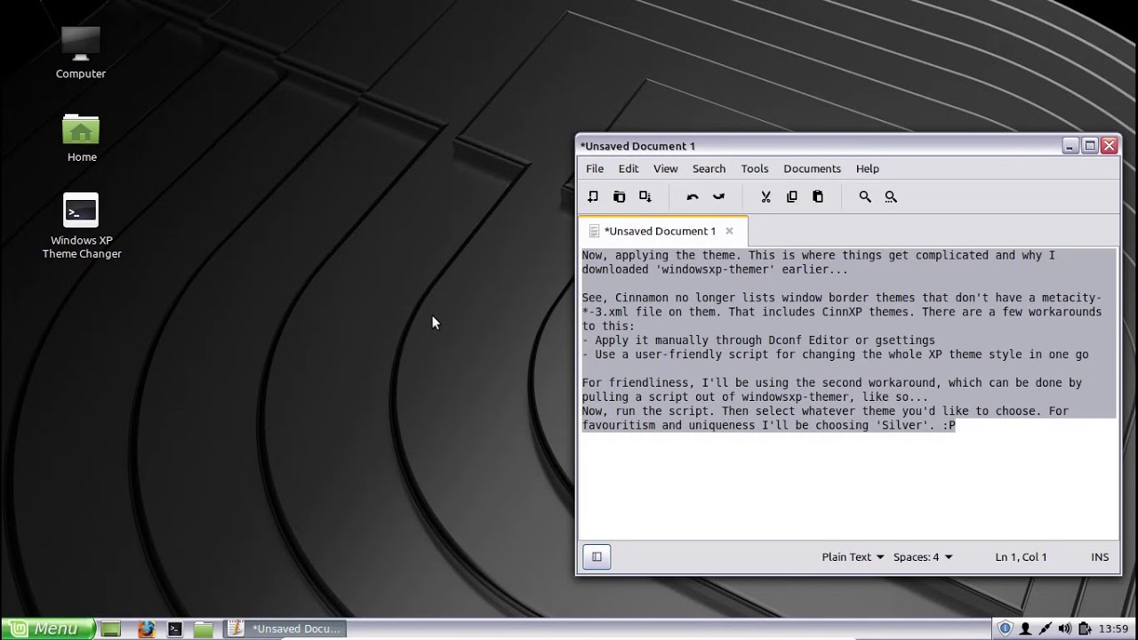 Windows Xp Skin Linux Mint Mate Geradental