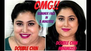 HOW TO REDUCE DOUBLE CHIN INSTANTLY | GET A SLIMMER FACE | NO SURGERY