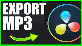 How to Export MP3 File - Davinci Resolve 16
