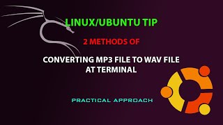 LINUX UBUNTU TIP: Convert mp3 file to wav