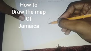 How to draw the map of Jamaica-( step by step).