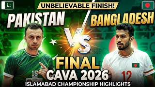 🏆 PAKISTAN VS BANGLADESH - FINAL | Highlights | CAVA Volleyball Championship 2026 Islamabad