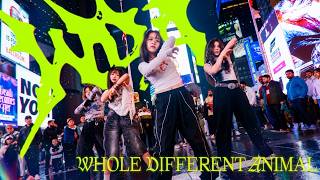 [KPOP IN PUBLIC NYC | TIMES SQUARE | ONE TAKE] aespa (에스파) - WDA (Whole Different Animal)