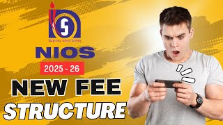 Nios Fee Structure for class 10 and 12, Nios fee structure session 2025-26 #nios #admission