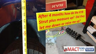Here is the scoop The KYB strut plus ride height after 4 months of use