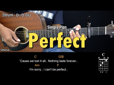 Perfect - Simple Plan | EASY Guitar Tutorial with Chords - Guitar Lessons