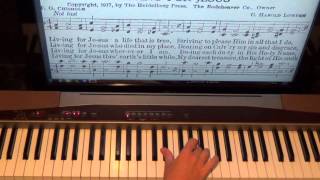 Living For Jesus Piano Hymn Sight Reading Lesson