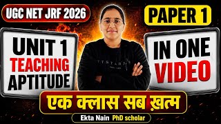 Stream Unit-1 Teaching Aptitude all PYQ's one Shot Revision || UGC NET Paper-1 || EN Learners Online