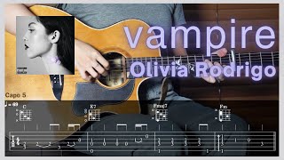 vampire - Olivia Rodrigo l Guitar Tutorial (TAB + Chords)