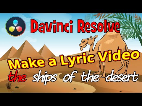 Davinci Resolve Make a Lyric Video