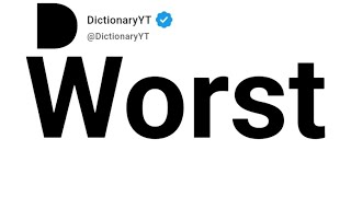 Worst Meaning In Urdu 