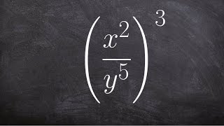 Learn how to use the power to quotient rule to simplify an expression