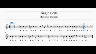Jingle Bells - Recorder Practice - With Accompaniment