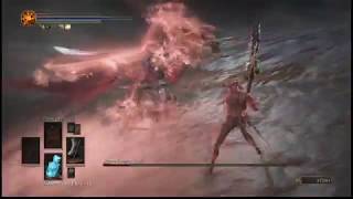 Dark Souls 3 - Slave Knight Gael in 6 Shots(ft. buff glitch)