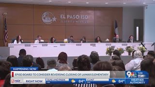EPISD board to reconsider closing 1 school