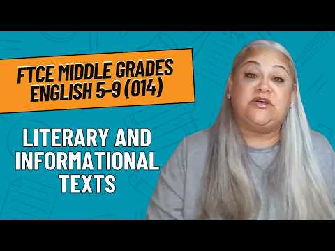 Literary And Informational Texts Practice Problems For Ftce Middle Grades English 5 9 014