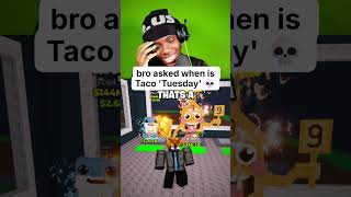 When is TACO TUESDAY In Steal A Brainrot #shorts