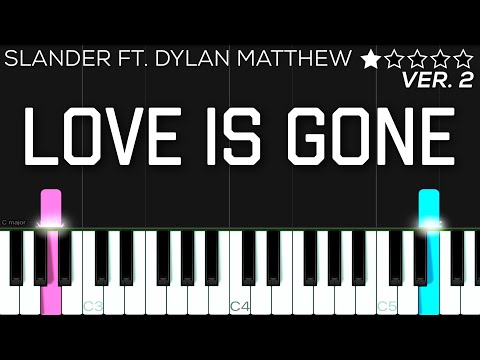 SLANDER - Love Is Gone ft. Dylan Matthew | EASY Piano Tutorial