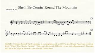 She'll Be Coming Round The Mountain Clarinet Sheet Music
