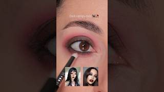 Dark vampy eyes🥀 #halloween #halloweenmakeup #eyemakeup #smokeyeye #vampiremakeup #darkfeminine