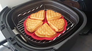 How to make waffles in Philips Airfryer👍How many degrees to cook ✅Airfryer recipes 💯waffel recipe💯