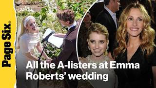 All the A-listers at Emma Roberts' wedding &mdash; including aunt Julia Roberts