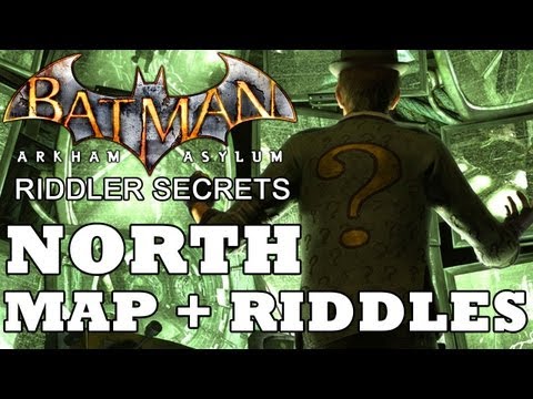 Batman Arkham Asylum North Secret Map Location And Riddle Solutions