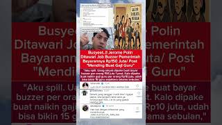 JEROME POLIN WAS OFFERED TO BE A GOVERNMENT BUZZER, THE SALARY IS WOW. #jeromepolin #partisangoss...