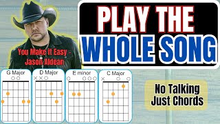 You Make it Easy by Jason Aldean: Guitar Play-Along + Chords on Screen