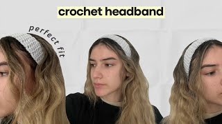 Tutoriel tr&egrave;s simple pour r&eacute;aliser un bandeau au crochet | adapt&eacute; aux d&eacute;butants - &eacute;tape par &eacute;tape