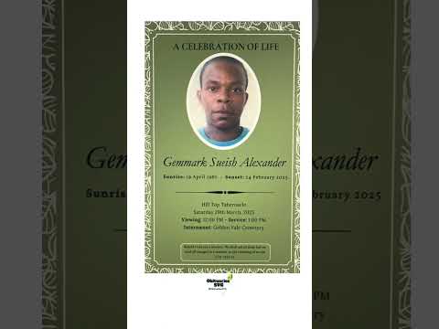 Gemmark Sueish Alexander Funeral Announcement Obituariessvg