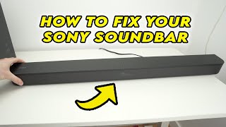 How to Fix Your Sony Soundbar
