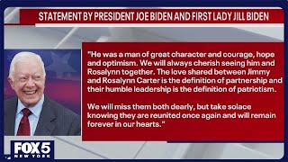 Officials react to death of former president Jimmy Carter