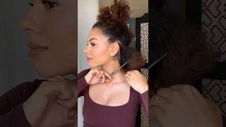 Cutting my own curly pixie cut! DIY CUT / COLOR / STYLE for my natural short pixie! Full video OTW&hearts;️