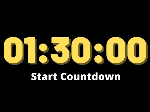 1 Hour 30 Minutes Timer Countdown Timer 90 Minute Timer Alarm