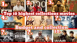 Top 10 highest grossing worldwide box-office collection Indian movies 2022 / new comparison /verses😱