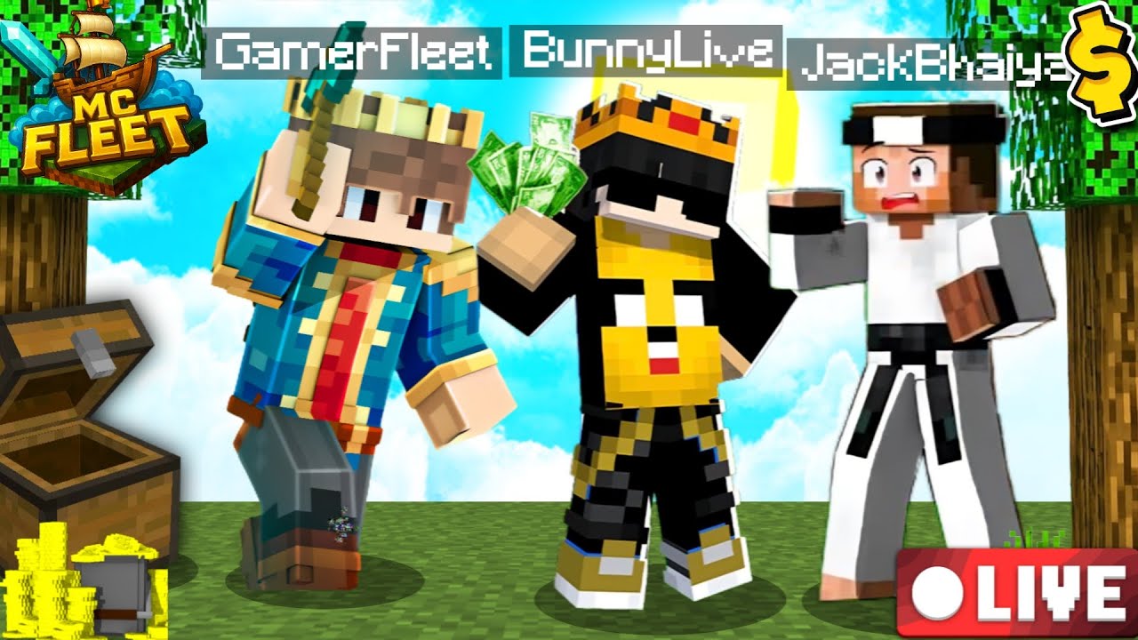 Playing In Gamerfleet Minecraft Server Live Youtube