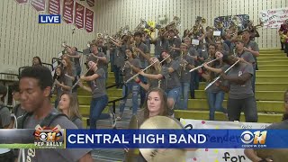 CBS 11 Pep Rally: Central High School Band Performance