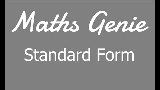 Standard Form