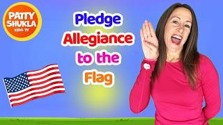 Pledge Allegiance To the Flag Song for Kids | United States Flag Song by Patty Shukla
