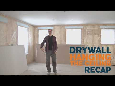 Hang Drywall On The Ceiling The Right Way