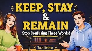 "How To Use KEEP, STAY and REMAIN &mdash; Stop Confusing These Words!" | English Podcast