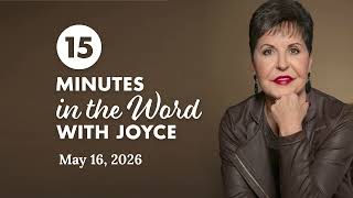 True Greatness - Pt 1 | 15 Minutes In The Word with Joyce Meyer