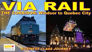 Windsor to Quebec City Corridor VIA Rail Journey | Business Class (No Commentary) (Extended Version)