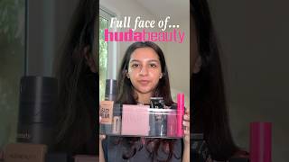 Full face of Huda Beauty #fullglam #makeupchallenge #makeuplook #purpleeyeshadow #easyblur #beauty