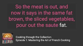 Cooking through the Collection:  Mastering the Art of French Cooking